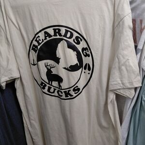 Gildan Cream Graphic Tee for Men